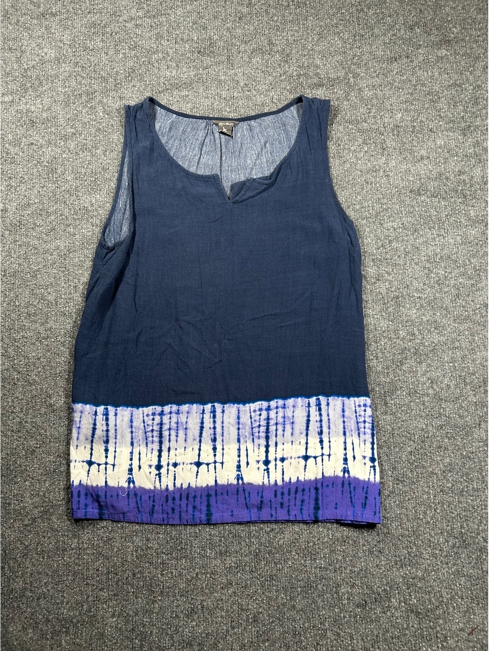 Eddie Bauer Women's Sleeveless Tie-Dye Hem Tank Top Size S